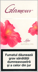 Glamour Super Slims Lilac 100's