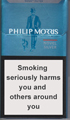 Philip Morris Novel Silver Cigarettes pack