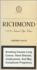 Richmond Cherry Gold Super Slims 100s Cigarettes pack