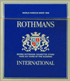 Rothmans International Cigarettes pack