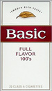 BASIC FULL FLAVOR BOX 100 Cigarettes pack
