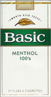 BASIC FULL FLAVOR MENTHOL SP 100 Cigarettes pack