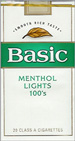 BASIC LIGHT MENTHOL SP 100 Cigarettes pack
