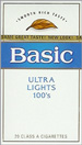 BASIC ULTRA LIGHT BOX 100 Cigarettes pack