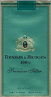 BENSON HEDGE MENTHOL SP 100 Cigarettes pack