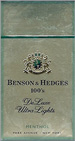 BENSON HEDGE ULTRA LT MENTHOL BOX 100 Cigarettes pack