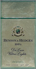 BENSON HEDGE ULTRA LT MENTHOL BOX 100 Cigarettes pack
