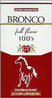 BRONCO FULL FLAVOR BOX 100 Cigarettes pack