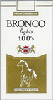 BRONCO LIGHT 100 Cigarettes pack