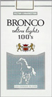 BRONCO ULTRA LIGHT 100 Cigarettes pack