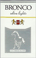 BRONCO ULTRA LIGHT BOX KING Cigarettes pack