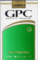G.P.C. LIGHT MENTHOL KING Cigarettes pack