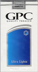 G.P.C. ULTRA LIGHT 100 Cigarettes pack