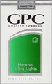 G.P.C. ULTRA MENTHOL KING Cigarettes pack