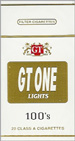 GT ONE LIGHT BOX 100 Cigarettes pack