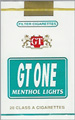 GT ONE MENTHOL LIGHT SOFT KING Cigarettes pack