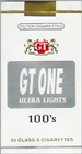 GT ONE ULTRA LIGHT SOFT 100 Cigarettes pack