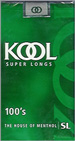 KOOL FILTER SP 100 Cigarettes pack