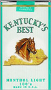 KY'S BEST LT MENTHOL SOFT 100 Cigarettes pack