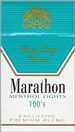 MARATHON MENTHOL LIGHT BOX 100 Cigarettes pack