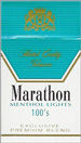 MARATHON MENTHOL LIGHT BOX 100 Cigarettes pack