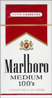 MARLBORO MEDIUM BOX 100 Cigarettes pack