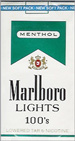 MARLBORO MENTHOL LIGHT SP 100 Cigarettes pack