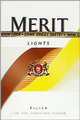 MERIT LIGHT KING BOX Cigarettes pack