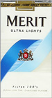 MERIT ULTRA 100 Cigarettes pack