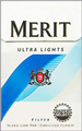 MERIT ULTRA LIGHT BOX KING Cigarettes pack