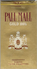 PALL MALL GOLD SOFT 100 Cigarettes pack