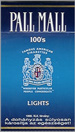 PALL MALL LIGHT BOX 100 Cigarettes pack