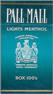 PALL MALL LIGHT MEN BOX 100 Cigarettes pack