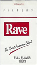 RAVE FULL FLAVOR SOFT 100 Cigarettes pack