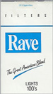 RAVE LIGHT SOFT 100 Cigarettes pack