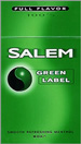 SALEM GL FULL FLAVOR  BOX 100 Cigarettes pack