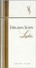 Virginia Slim Light Box 100 Cigarettes pack