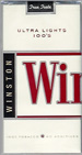 WINSTON ULTRA LIGHT 100 Cigarettes pack